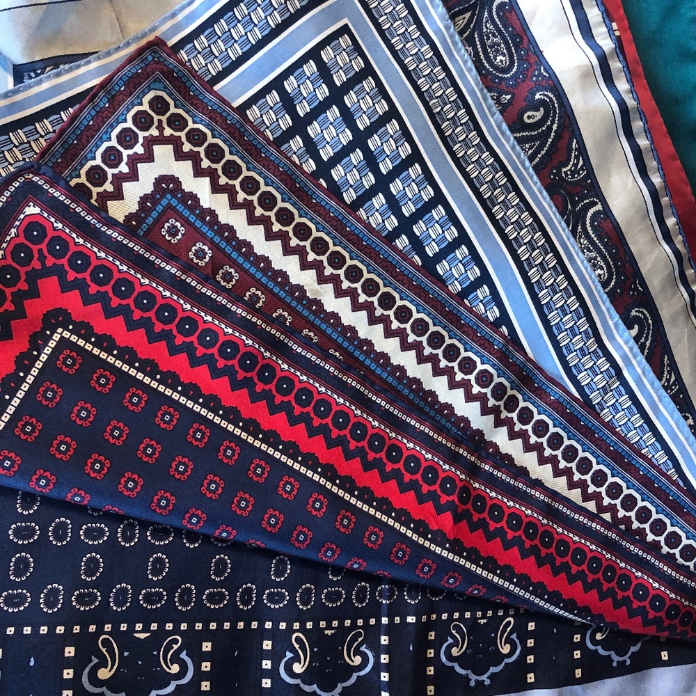 Men’s Silk Pocket Square Collection